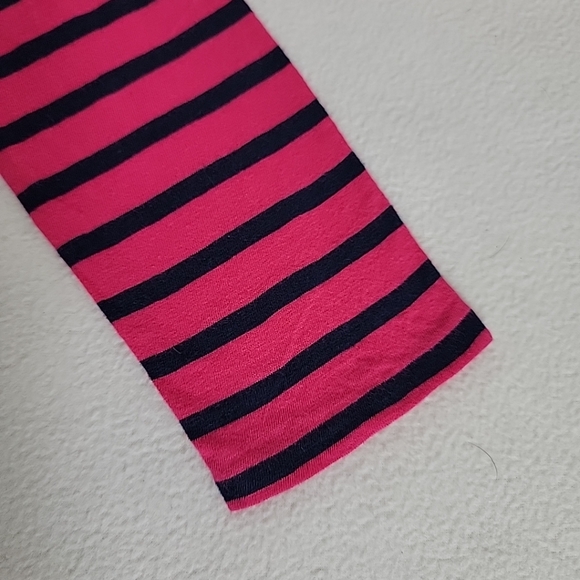 Ralph Lauren Sport Women's Pink Blue Striped Long Sleeve Pullover Top, M - Picture 3 of 9